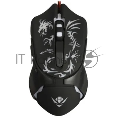 Мышь проводная Nakatomi MOG-25U черный, 2400 dpi, USB, кнопки - 6
