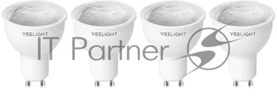 Умная светодиодная лампочка Yeelight GU10 Smart bulb W1(Diммable) - упаковка 4 шт.