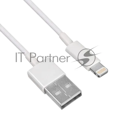 Кабель Buro USB-IP-1.2W2A 1.2м белый