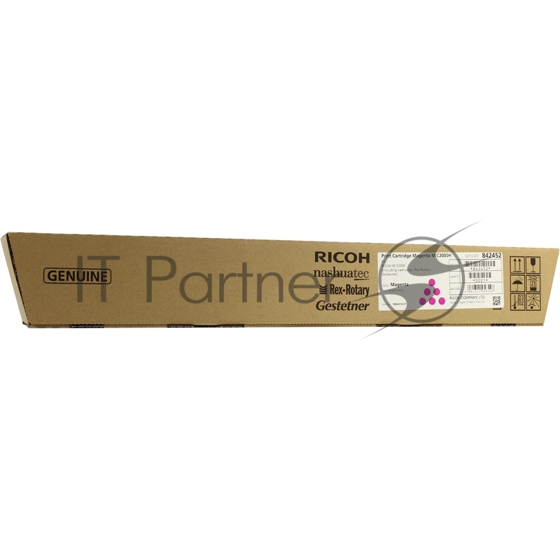 Малиновый тонер повышенной емкости Ricoh 842452 M C2000H (15К) Print Cartridge Magenta M C2000H
