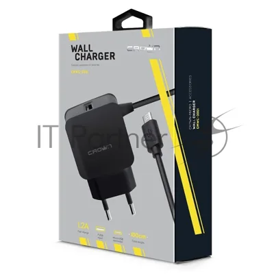 Сетевое зарядное устройство универсальное Crown CMWC-3001 черный