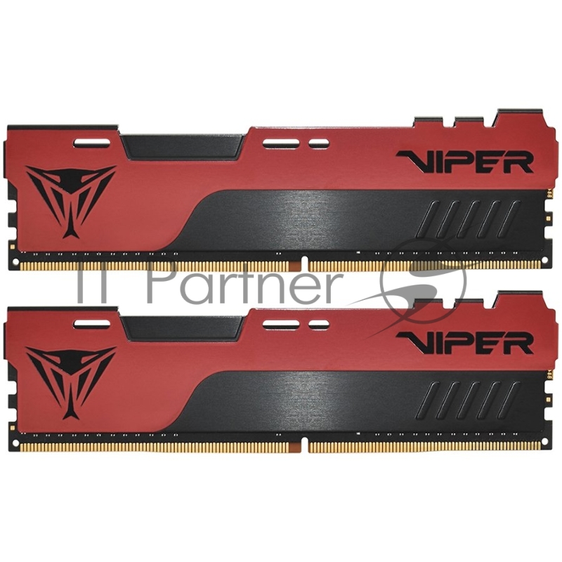 Оперативная память Patriot Viper Elite II, DDR4, 16GB (1x16 GB), 3200 MHz, CL18, DIMM, радиатор, красный, черный