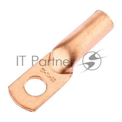 Наконечник медный Rexant ТМ 35-10-10 (35 мм² - Ø10 мм) (в упак. 5 шт.)