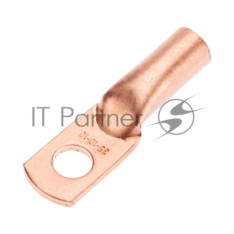 Наконечник медный Rexant ТМ 35-10-10 (35 мм² - Ø10 мм) (в упак. 50 шт.)