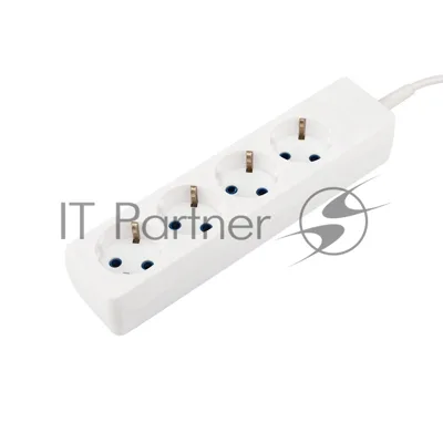 Удлинитель PROconnect 4 гнезда, 3 м, 3х0.75 мм², с/з, белый
