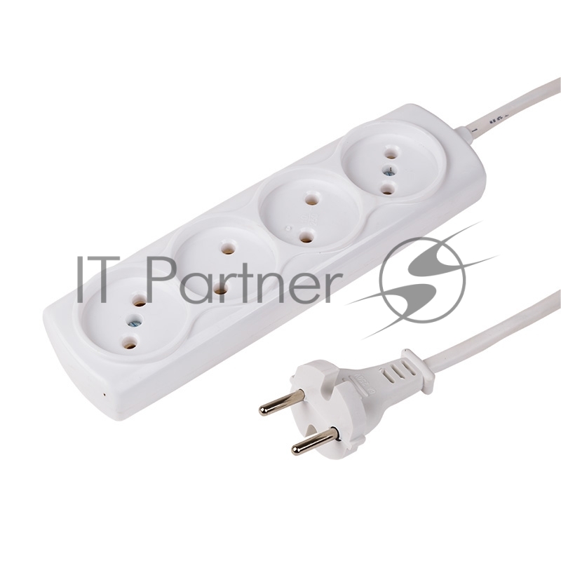 Удлинитель PROconnect OPTIMA 4 гнезда, 3 м, 2х0.75 мм², б/з, белый