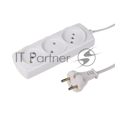 Удлинитель PROconnect STANDARD 3 гнезда, 1.5 м, 2х0.75 мм², б/з, белый