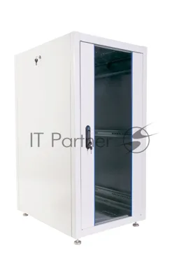 Шкаф телекоммуникационный напольный ЭКОНОМ 24U (600 х 1000) дверь стекло, дверь металл
