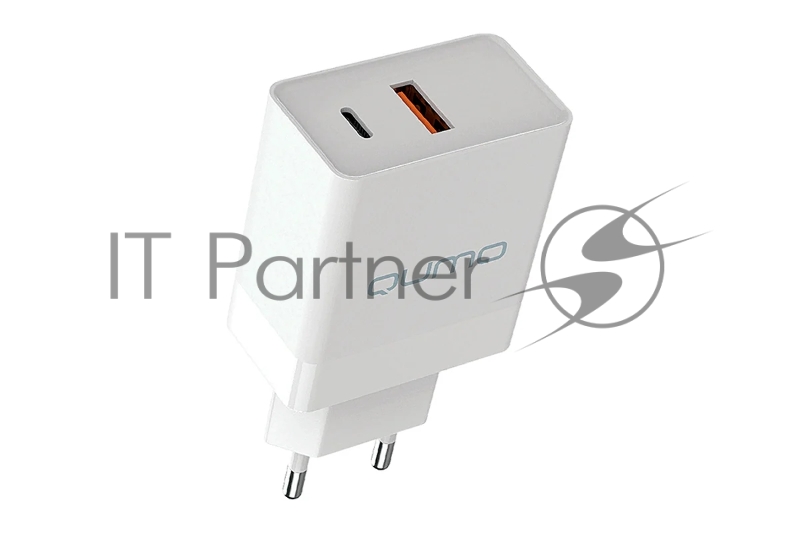 Сетевое зарядное устройство Qumo Energy light (Charger 0052) PD 20W, 2USB, Type-C + QC3.0, белый