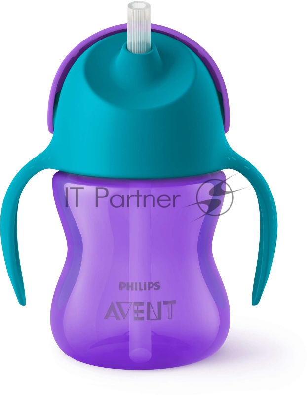 Чашка с трубочкой 200мл, 9 мес+, для девочки Philips SCF796/02