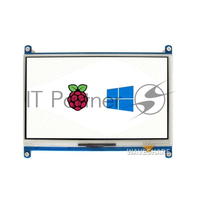 Резистивный сенсорный дисплей без корпуса ACD18-RA418 Waveshare 7"; 1024x600 IPS матрица, вход HDMI, питание по USB, для Raspberry Pi 3