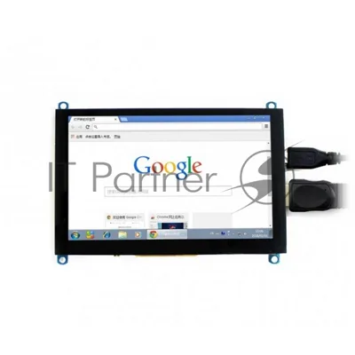 Емкостной сенсорный дисплей без корпуса ACD18-RA417 Waveshare 5", 800x480 TFT матрица, вход HDMI, питание по USB, для Raspberry Pi 3 (WS14300)