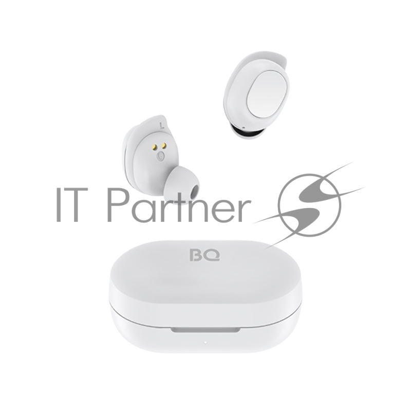 Наушники TWS BQ BHS-05 белый, внутриканальные, Bluetooth