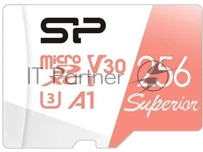 Флеш карта microSD 256Gb Silicon Power Superior A1 microSDXC Class 10 UHS-I U3 100/80 Mb/s