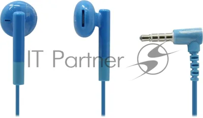 Проводные наушники Smartbuy Ergo SBH-520 синий, внутриканальные, Jack 3.5 мм, микрофон на проводе
