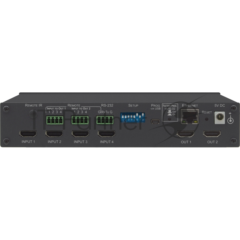 Матричный коммутатор 4х2 HDMI 4K/60 (4:4:4) с HDCP 1.4/2.2, HDR и EDID 4x2 4K HDR HDMI HDCP 2.2 Matrix Switcher