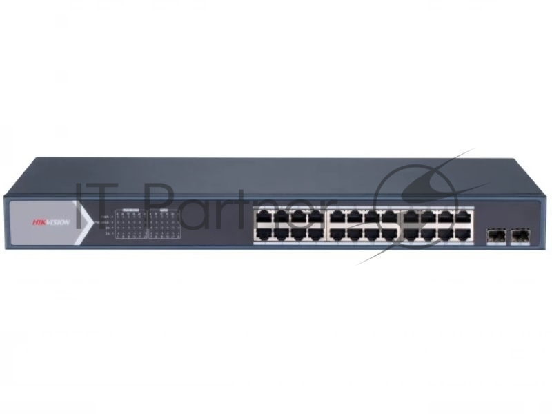 Коммутатор Hikvision DS-3E1526P-SI, 24×1 Гбит/с PoE+ + 2×1 Гбит/с SFP, настраиваемый