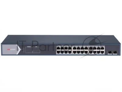 Коммутатор Hikvision DS-3E1526P-SI, 24×1 Гбит/с PoE+ + 2×1 Гбит/с SFP, настраиваемый