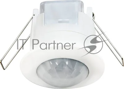 Датчик движения и освещенности Feron 230V 1200W 6m 360° белый SEN86