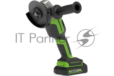 Угловая шлифовальная машина аккумуляторная GreenWorks GD24AG, 24V, бесщеточная без АКБ и ЗУ (3200207)