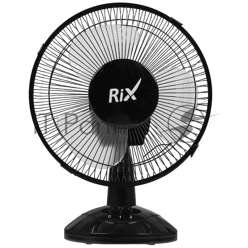 Вентилятор Rix RDF-2200W черный, настольный, 30 Вт, 2 скорости, 22 см