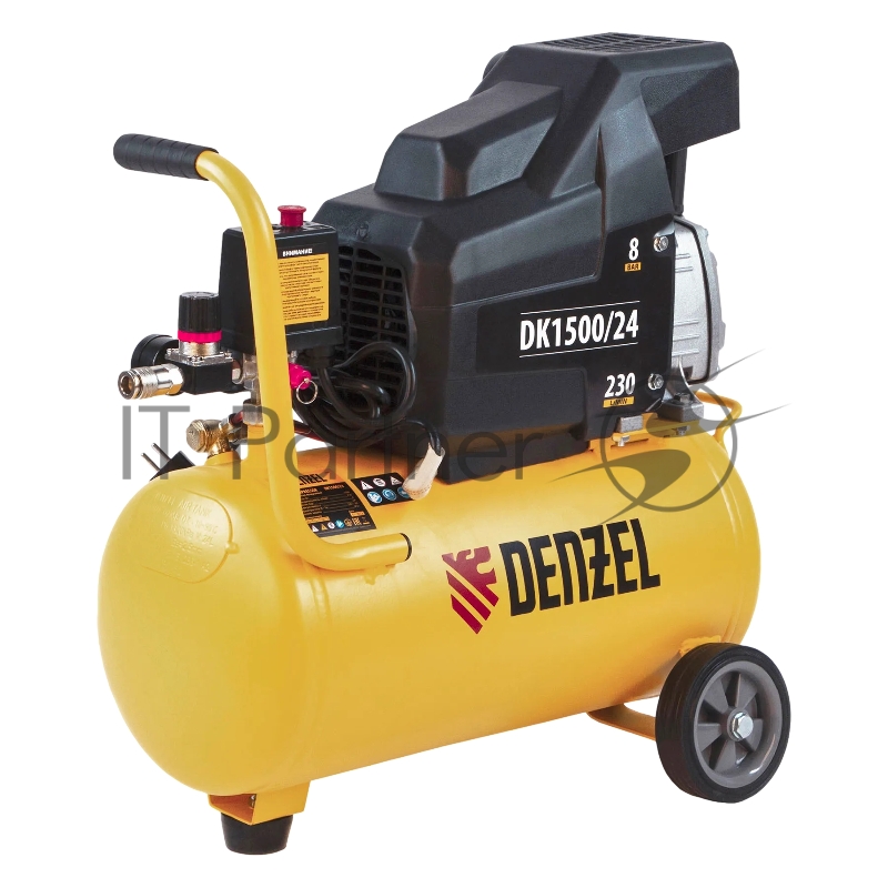 Компрессор воздушный Denzel DK1500/24,Х-PRO (58063) 1,5 кВт, 230 л/мин, 24 л