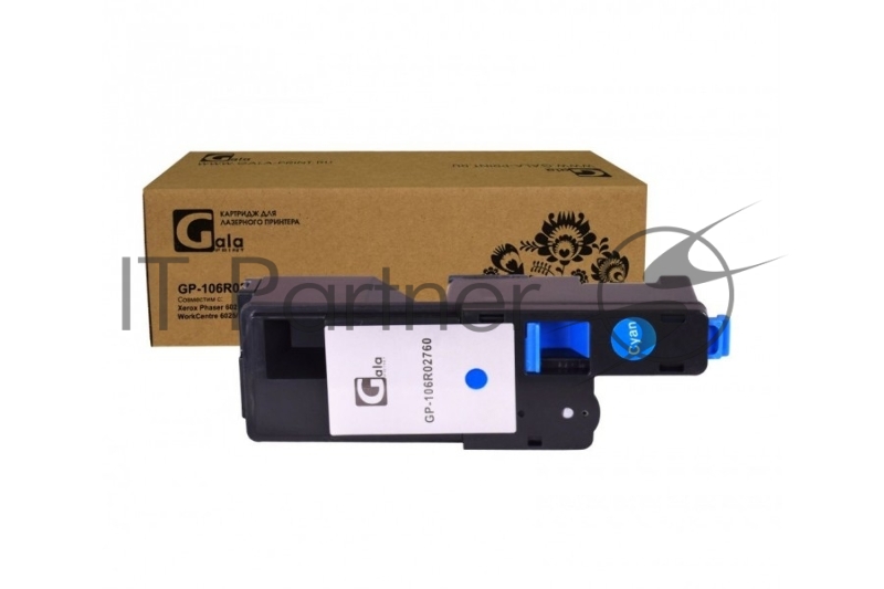 Картридж лазерный GalaPrint GP-106R02760 голубой (1000 стр) для Xerox Phaser 6020/6022/WorkCentre 6025/6027/6020BI/6022NI/6025BI/6027NI