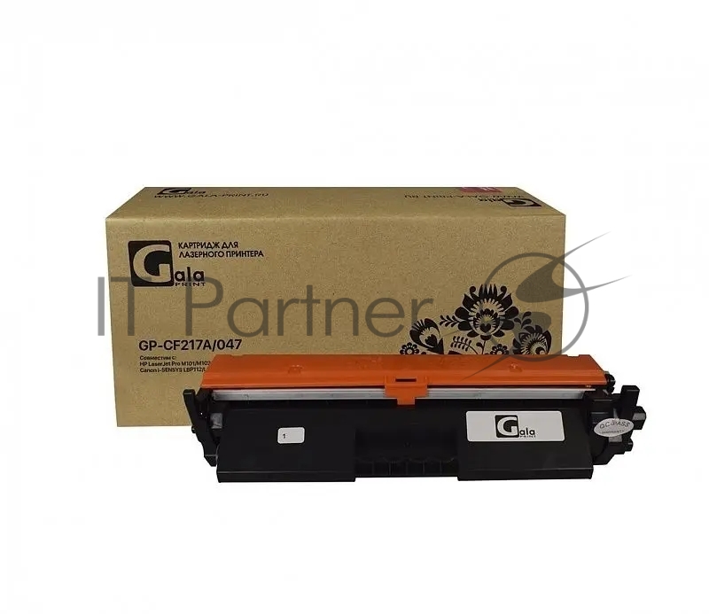 Картридж лазерный GalaPrint GP-CF217A/047 (№17A) черный (1600 стр.) для HP LaserJet Pro M101/M102/M102w/M129/M130/M130fw/Canon i-SENSYS LBP112/LBP113/MF112/MF113
