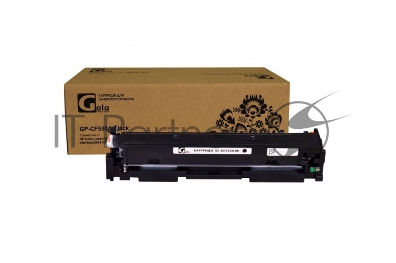 Картридж лазерный GalaPrint GP-CF530A (№205A) черный (1100 стр) для HP Color LaserJet Pro CM180/CM180n/CM181/CM181fw/CM154