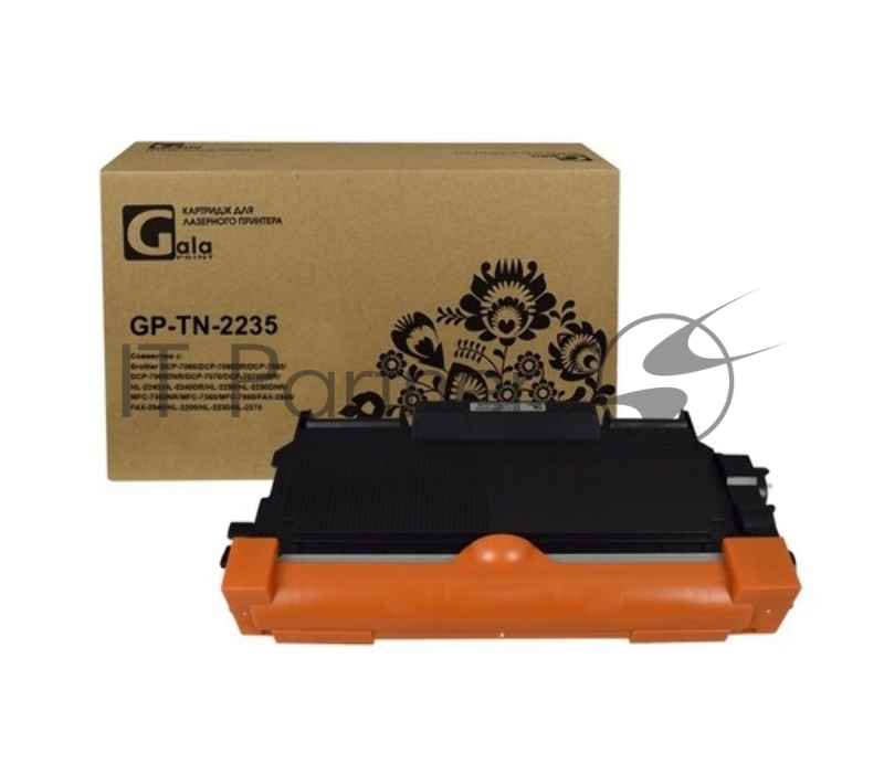 Картридж GalaPrint GP-TN-2235 для принтеров Brother DCP-7060/DCP-7060DR/DCP-7065/DCP-7065DNR/DCP-7070/DCP-7070DWR/HL-2240/HL-2240DR/HL-2250/HL-2250DNR/MFC-7360NR/MFC-7360/MFC-7860/FAX-2845/FAX-2940/HL-2200/HL-2230/HL-2270 1200 копий