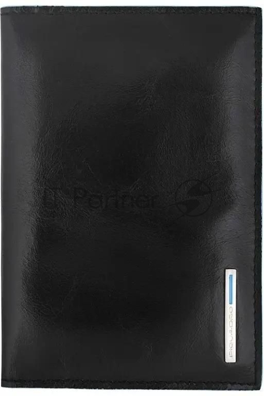 Обложка для паспорта Piquadro Blue Square PP5255B2/N, черный, натур.кожа