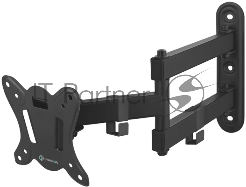 Кронштейн для телевизора ONKRON NP15 10"-32" наклонно-поворотный, черный