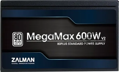 Блок питания Zalman ZM600-TXII V2 Retail, 600Вт, 80 PLUS, 120мм, черный