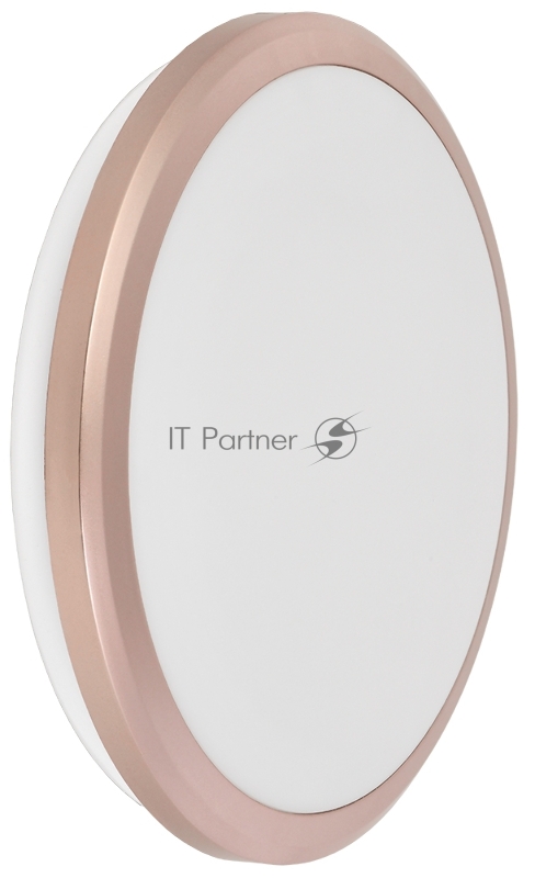 Светильник IEK LED ДПБ 3201 12Вт IP54 4000K круг розовое золото