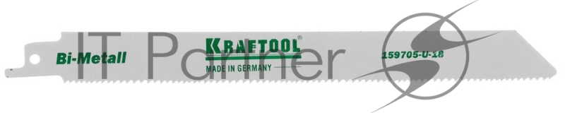 Пилка KRAFTOOL "INDUSTRIE QUALITAT" для эл/ножовки, Bi-Metall, по металлу, дереву, шаг 1,8-2,5мм, 180мм[159705-U-18]