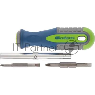 Отвертка Сибртех комбинированная SL5,0/Ph1, SL6,0/Ph2