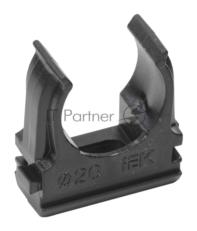 Держатель d20mm IEK CTA10D-CF20-K02-100-PCS (упак.:100шт) черный
