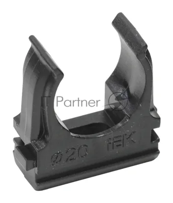 Держатель d20mm IEK CTA10D-CF20-K02-100-PCS (упак.:100шт) черный