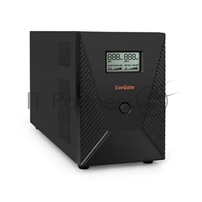 Источник бесперебойного питания ExeGate SpecialPro Smart LLB-3000.LCD.AVR.EURO.RJ.USB / 3000 ВА / 1800 Вт / 4 x CEE 7 (евророзетка)