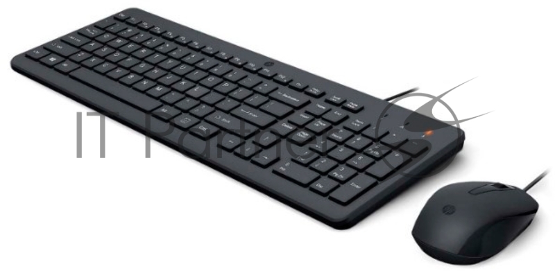 Комплект клавиатура+мышь HP 150 проводной, USB, 1600 DPI, чёрный