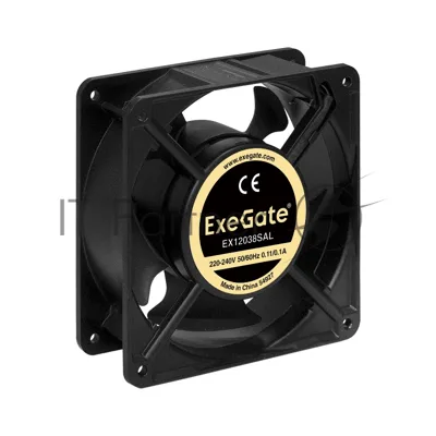 Вентилятор для корпуса ExeGate EX12038SAL черный, 120 мм, 2600 об/мин, 41 дБ