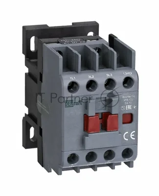 Контактор 9А 220В/230В АС3 АС4 1НО КМ-102 DEKraft