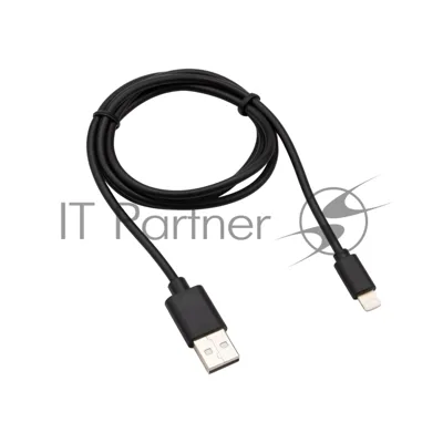 Кабель Rexant USB-Lightning 2 А, 1 м, черный ПВХ