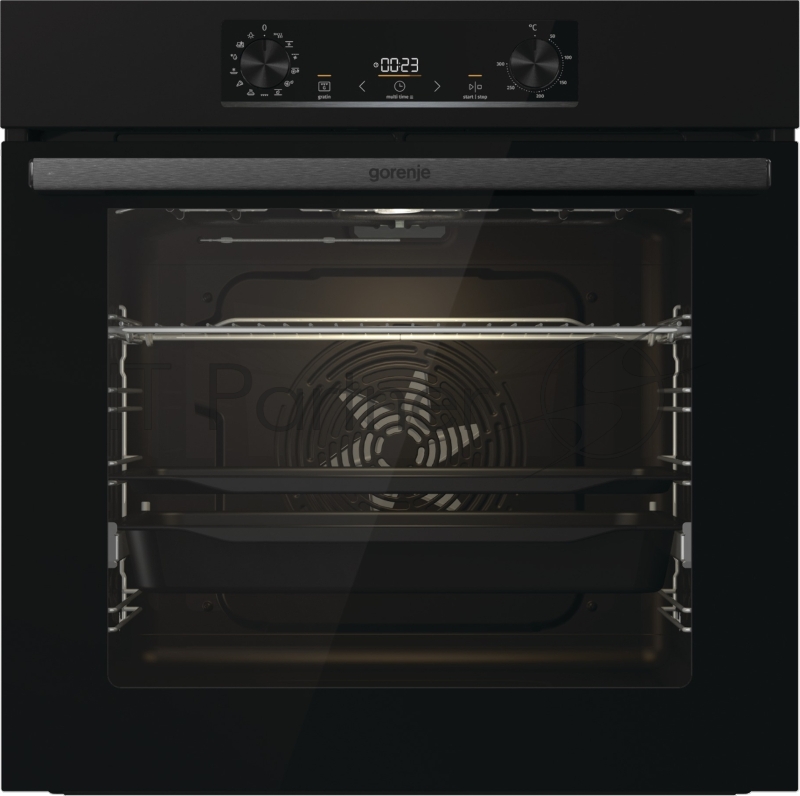 Встраиваемая электрическая духовка 60 см Gorenje BOS6737E06B, Полезный объем: 77 л, Сенсорный программатор IconLED, Решетка, Частично выдвижные телескопические направляющие на 1-м уровне, Дверца CompactDoor: 2 стекла + 1 термослой, Защитное покрытие Antifinger, Габаритные размеры (вхшхг): 59,5 × 59,5 × 56,4 см, Вес (брутто/нетто): 31 / 29 кг