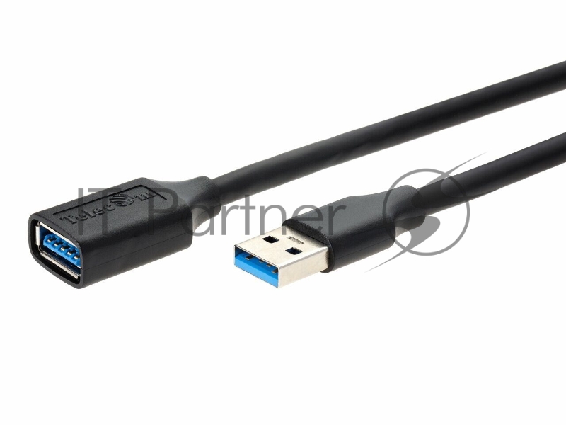 Кабель удлинительный USB3.0 Am-Af 3m Telecom черный (TUS708-3M)