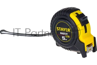 Рулетка Stayer MASTER 5м/19мм в ударостойком обрезиненном корпусе 34025-05_z01