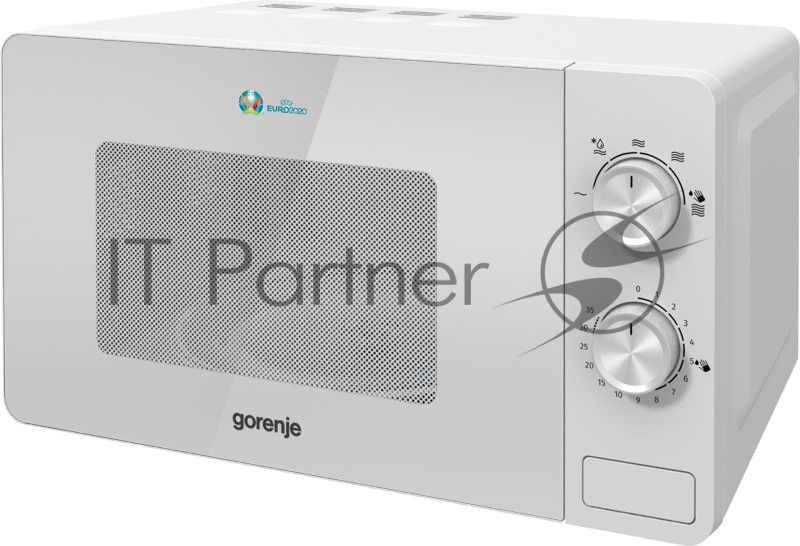 Микроволновая печь Gorenje MO20E1W2 белый, 20 л, 800 Вт, переключатели - поворотный механизм