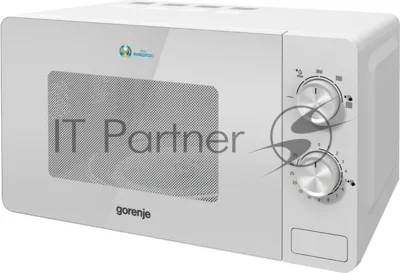 Микроволновая печь Gorenje MO20E1W2 белый, 20 л, 800 Вт, переключатели - поворотный механизм