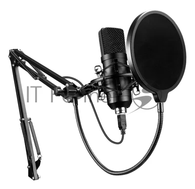 Микрофон проводной Оклик SM-700G 2.5м черный