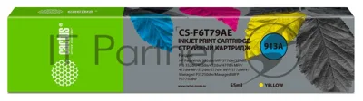 Картридж струйный Cactus CS-F6T79AE (913A) желтый (55 мл) для HP PW 352dw/377dw/Pro 477dw/452dw